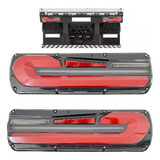 Par Lanterna Traseira Led 46cm Grande Caminhão 24v Klx