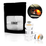 Par Led T10 W5w Pingo Projetor Mini Canhão Extra Forte Âmbar