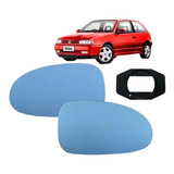 Par Lente Azul + Base Retrovisor Gol G2 Bola 1995/1999 Le/ld