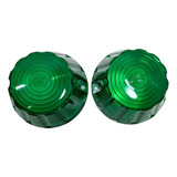 Par Lente Lanterna Pisca Caminhão Chevrolet 64 Pudim Verde