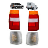 Par Lente Lanterna Traseira+piscas Fiorino Elba 97 98 99tric