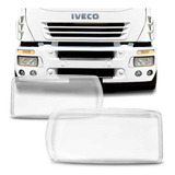 Par Lente Vidro Farol Principal Compatível Com Iveco Stralis