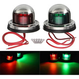 Par Luz Navegação Bombordo Boreste Inox 12v Led Sobrepor