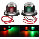 Par Luz Navegação Bombordo Boreste Inox 12v Verde Vermelha