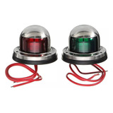 Par Luz Navegação Bombordo Boreste Inox 12v Verde Vermelha