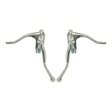 Par Macaneta De Freio Corrida Caloi 10 Aço/aluminio Dupla