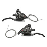 Par Manete Trocador De Marcha Tipo Shimano Bike Fire 3x7 21v