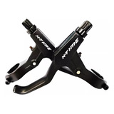 Par Manetes Alumínio Tsw 2 Dedos Mtb Freio V-brake Para Bike Cor Preto