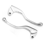 Par Mini Manete Pra Moto Yamaha Ybr 125 Freio Lona Cromado