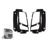 Par Moldura Acabamento Capa Farol Frontal Volvo Fh 2010-2014