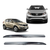 Par Moldura Friso Cromado Parachoque Sportage 2011 A 2016