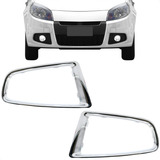 Par Moldura Friso Farol Milha Sandero 2012 2013 2014 Cromado