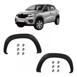 Par Moldura Paralama Dianteiro Renault Kwid 2017 Até 2023