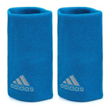 Par Munhequeira adidas Wristband Longa Tênis Padel Squash Cor Azul Tamanho Longa ( 13cm )