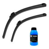 Par Paleta Limpador Para-brisa Silicone Encaixe Gancho