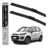 Par Palheta Limpador De Parabrisa Vetor Flex Linha Citroen