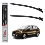 Par Palheta Limpador De Parabrisa Vetor Flex Linha Peugeot