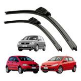Par Palhetas Limpador Parabrisa Silicone Polo Fox Gol G5 Nf