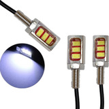 Par Parafuso Luz De Placa 3 Leds Universal Carro Moto Onibus