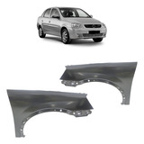 Par Paralama Dianteiro Corsa Sedan 2003 A 2012 Preto Liso