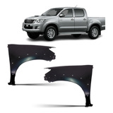 Par Paralama Dianteiro Hilux 2012 13 14 15 Furo Moldura