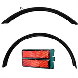 Par Paralama Sueco Mtb Aro 26 Com Refletor Traseiro Vermelho