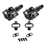 Par Pedal Clip Mtb Wellgo 919 Preto C/ Tacos 440gr - M520