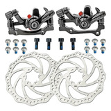 Par Pinças Freio Disco Mecânico Disco 6 Furo Bike Bicicleta
