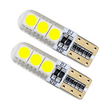 Par Pingo Led T10 Silicone 6 Leds Com Canbus Canceller 6000k
