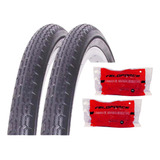 Par Pneu Aro 26x1.3/8 + Camaras Bicicleta Brisa Ceci Monark