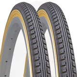 Par Pneu Para Bike Ceci 26x1.3/8 Kenda 37-590 Faixa Amarela
