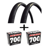 Par Pneu Speed 700x25 Pirelli Tornado Alfa + 2 Câmaras Kend
