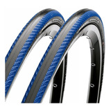 Par Pneus Bike Maxxis Rouler 700x23c Kevlar Azul Speed