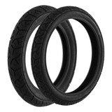 Par Pneus Dianteiro 2.50-17 + Traseiro 80/100-14 Biz Pop Jet