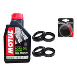 Par Retentor Bengala Garfo + Guarda Pó + Óleo Motul Hornet