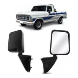 Par Retrovisor Externo Fixo Ford F-1000 85 A 92 Pé De Metal