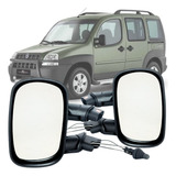 Par Retrovisor Fiat Doblo 2004 A 2009 Com Controle Manual