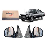 Par Retrovisor Fixo Manual S10 Blazer 1995 96 97 98 Até 2011