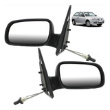 Par Retrovisor Gol Parati G3 G4 Com Controle 2 Portas