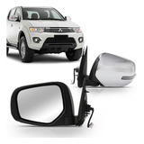 Par Retrovisor L200 Triton 15 16 17 18 Eletric Cromado Pisca