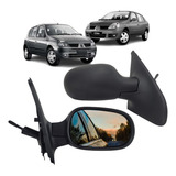 Par Retrovisor Renault Clio 2000 A 2012 Com Controle Manual
