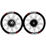 Par Roda Alumínio Aro Viper Aero Titan Fan 125 00/08 Inox