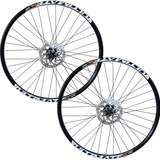 Par Roda Aro 29 P/ Disco Com Blocagem Completa Mtb Bike 