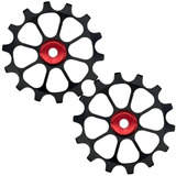 Par Roldana Câmbio Bike 14 Dentes Para 12v Preta Rolamento