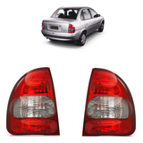 Par Sinaleira Traseira Corsa Sedan Classic Fumê Bicolor