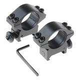 Par Suporte Mount Alto Trilho 20mm Airsoft Paintball Luneta 