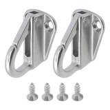 Par Suporte Porta Defensa Engate Rápido Inox P/ Barco Lancha