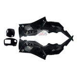 Par Tampa Lateral + Painel Preto Honda Pop 100 2013/2015
