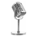 Para Microfone Vocal Dinâmico Retrô J2classic Vintage Mic