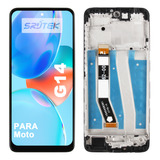 Para Moto G14 Xt2341 Tela Frontal Lcd Display Aro Original